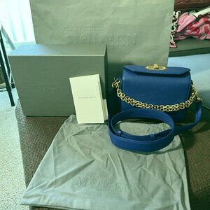 Alexander McQueen Leather Shoulder Box Bag